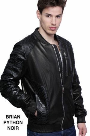 BRIAN AGNEAU PYTHON NOIR