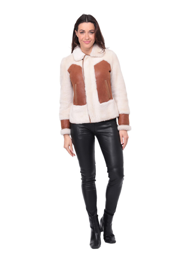 Ambra Whisky. Blouson En Mouton