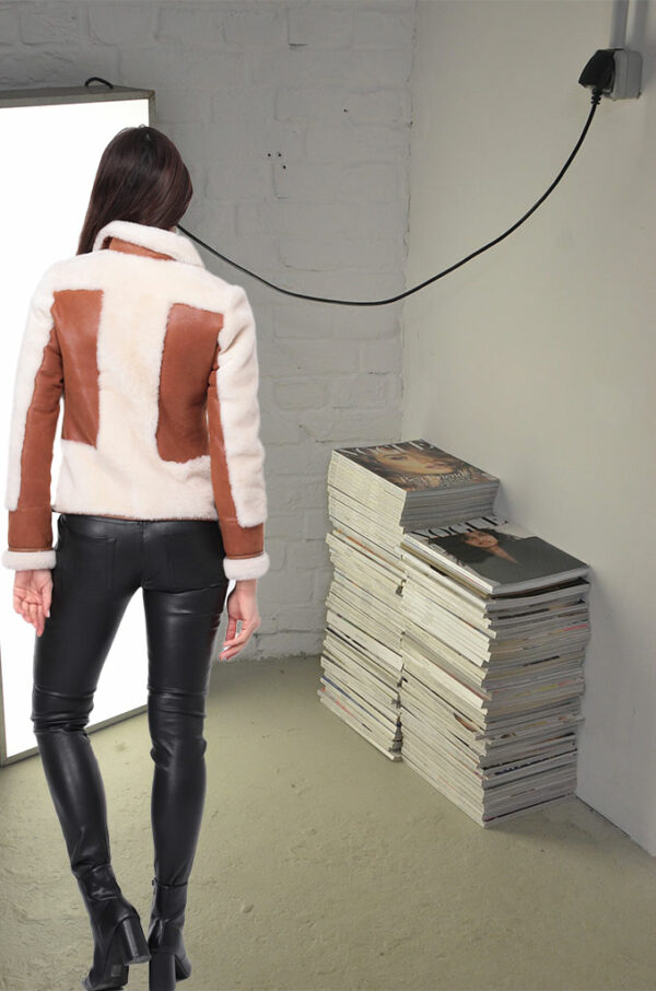 Ambra Whisky. Blouson En Mouton