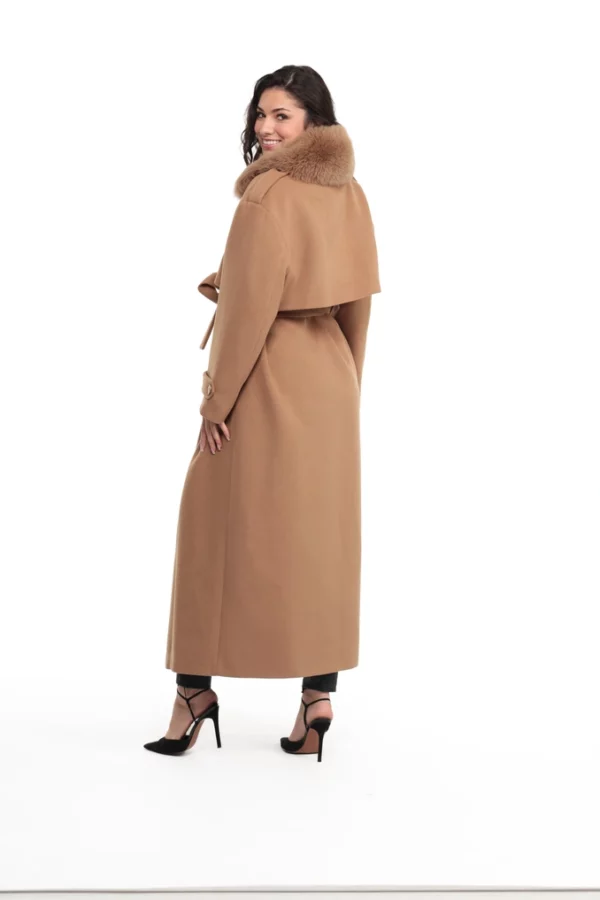 MATERA_GOLD_IMG_0433 Veste Matera Gold. Veste en Laine Col Renard