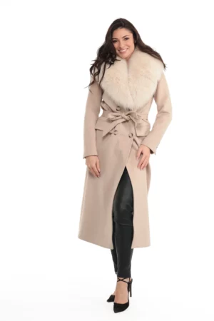 Veste Pise Ecru. Veste Textile COL RENARD