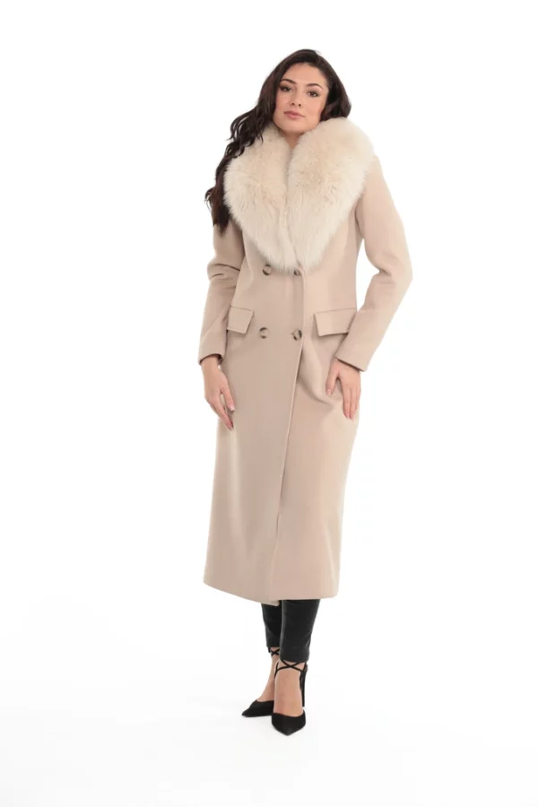 Veste Pise Ecru. Veste Textile COL RENARD