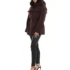 Veste Verone Marron. Veste en Laine Col Renard