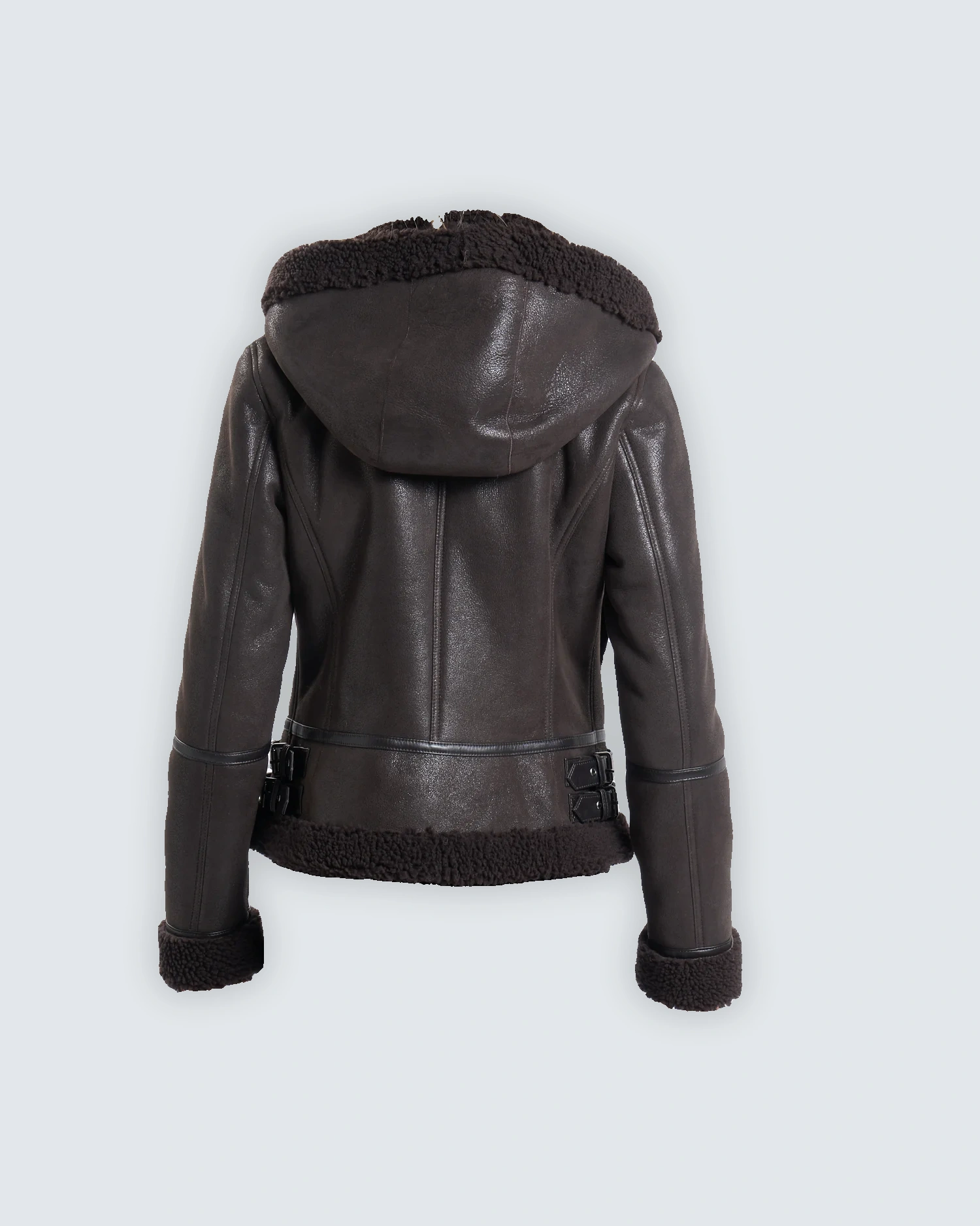 BOMBARDIER MARRON FEMME CAPUCHE